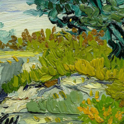 Le Rocce Vincent van Gogh vvg99 quadro stampato su tela