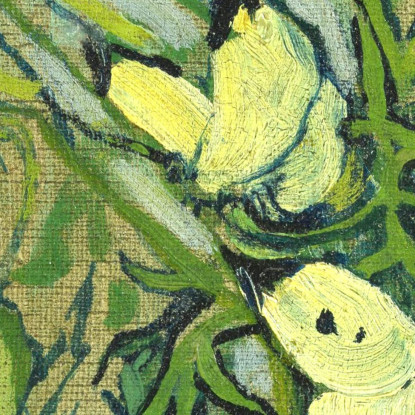 Farfalle E Papaveri Vincent van Gogh vvg115 quadro stampato su tela