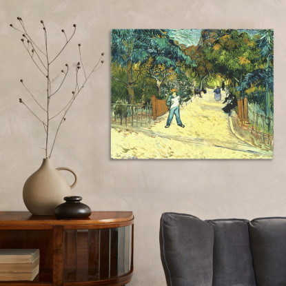 Ingresso Ai Giardini Pubblici Di Arle Vincent van Gogh vvg120 quadro stampato su tela