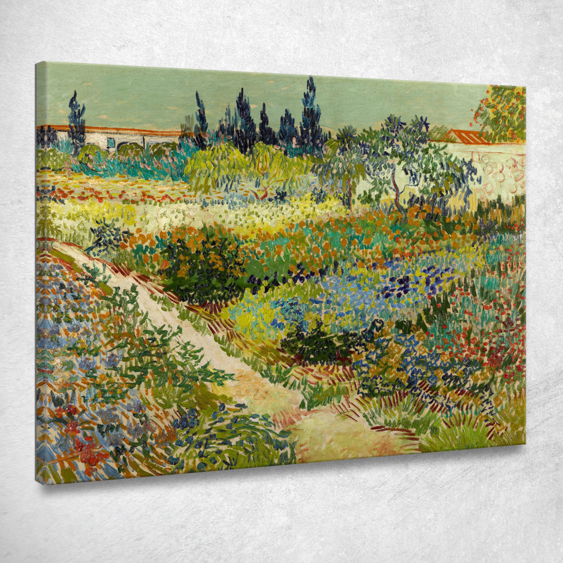 Giardino Ad Arles Vincent van Gogh vvg130 quadro stampato su tela Giardino Ad Arles Vincent van Gogh vvg130 quadro stampato su tela