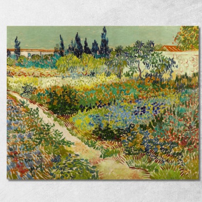 Giardino Ad Arles Vincent van Gogh vvg130 quadro stampato su tela