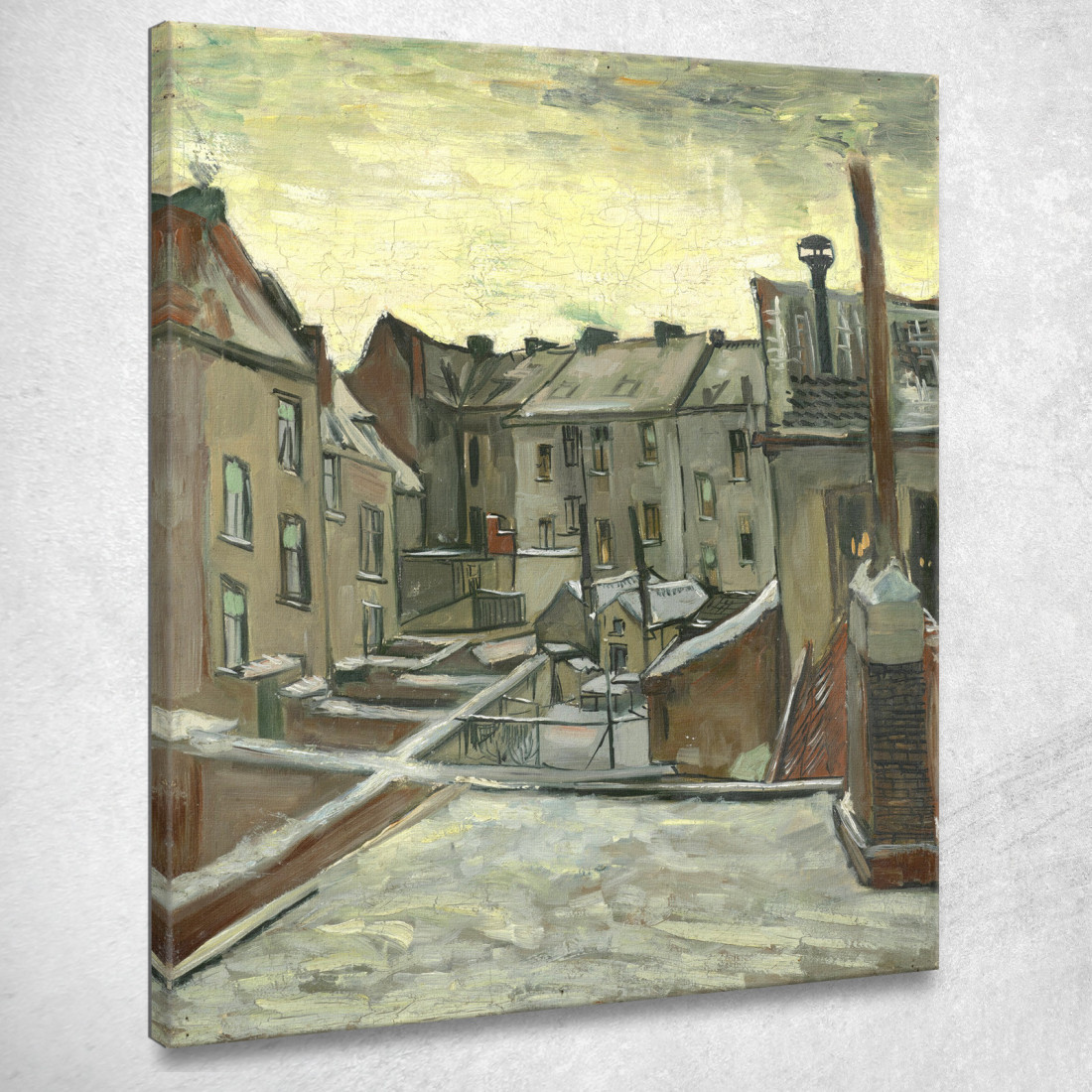 Case Viste Dal Retro Vincent van Gogh vvg133 quadro stampato su tela