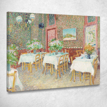 Interno Di Un Ristorante Vincent van Gogh vvg136 quadro stampato su tela