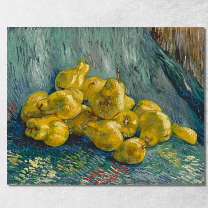 Natura Morta Con Mele Cotogne Vincent van Gogh vvg145 quadro stampato su tela