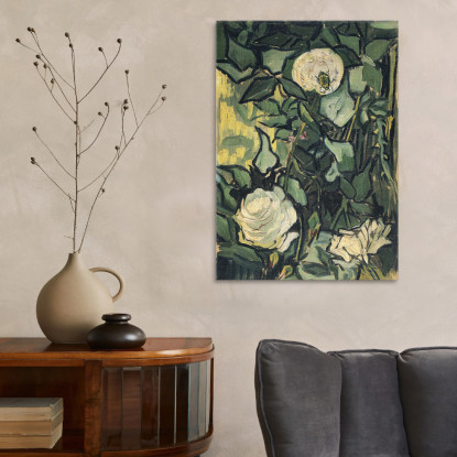 Rose Selvatiche E Insetti Vincent van Gogh vvg158 quadro stampato su tela