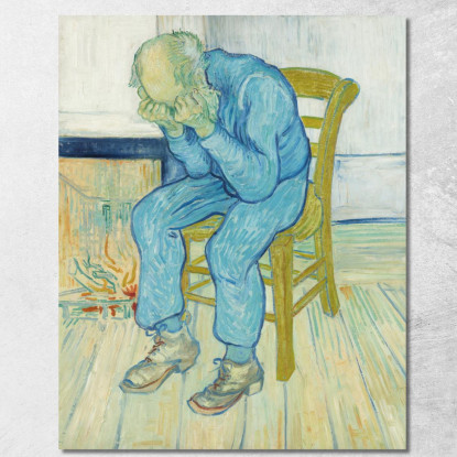 Vecchio Addolorato Alla Porta Dell'Eternità Vincent van Gogh vvg162 quadro stampato su tela