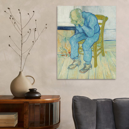 Vecchio Addolorato Alla Porta Dell'Eternità Vincent van Gogh vvg162 quadro stampato su tela