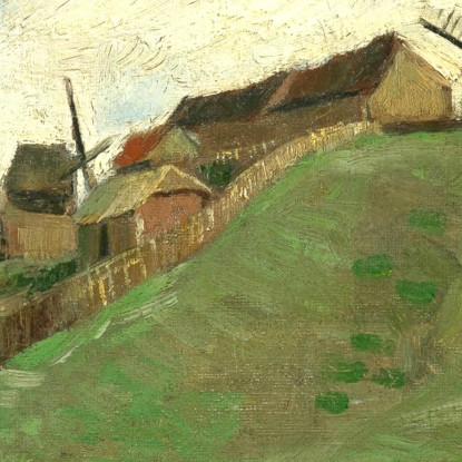 La Collina Di Montmartre Con Cava Di Pietra Vincent van Gogh vvg170 quadro stampato su tela