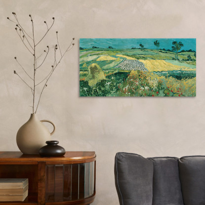 La Pianura Di Auvers Vincent van Gogh vvg173 quadro stampato su tela