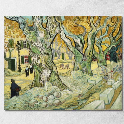 I Riparatori Stradali Vincent van Gogh vvg175 quadro stampato su tela