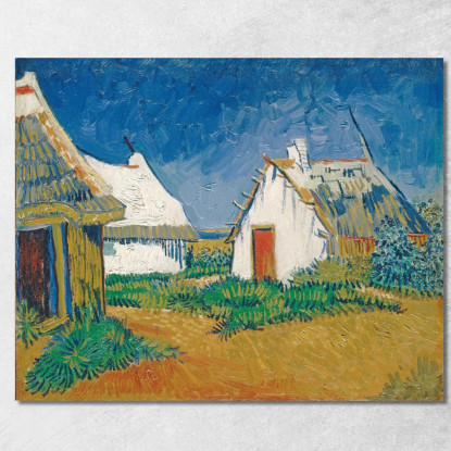 Cottage Bianchi A Saintes-Maries Vincent van Gogh vvg184 quadro stampato su tela