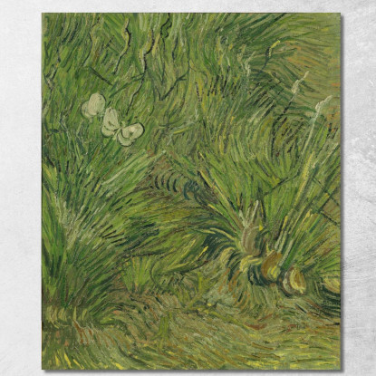 Giardino Con Farfalle Vincent van Gogh vvg216 quadro stampato su tela