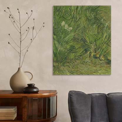 Giardino Con Farfalle Vincent van Gogh vvg216 quadro stampato su tela