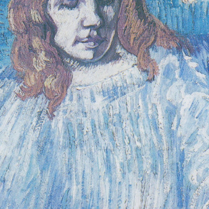 Mezza Figura Di Un Angelo Secondo Rembrandt Vincent van Gogh vvg219 quadro stampato su tela