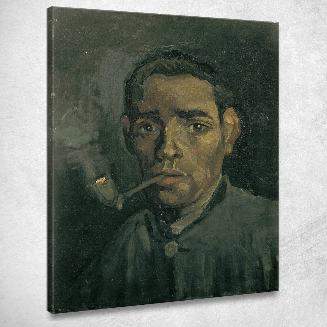 Testa Di Un Uomo Vincent van Gogh vvg220 quadro stampato su tela Testa Di Un Uomo Vincent van Gogh vvg220 quadro stampato su tela