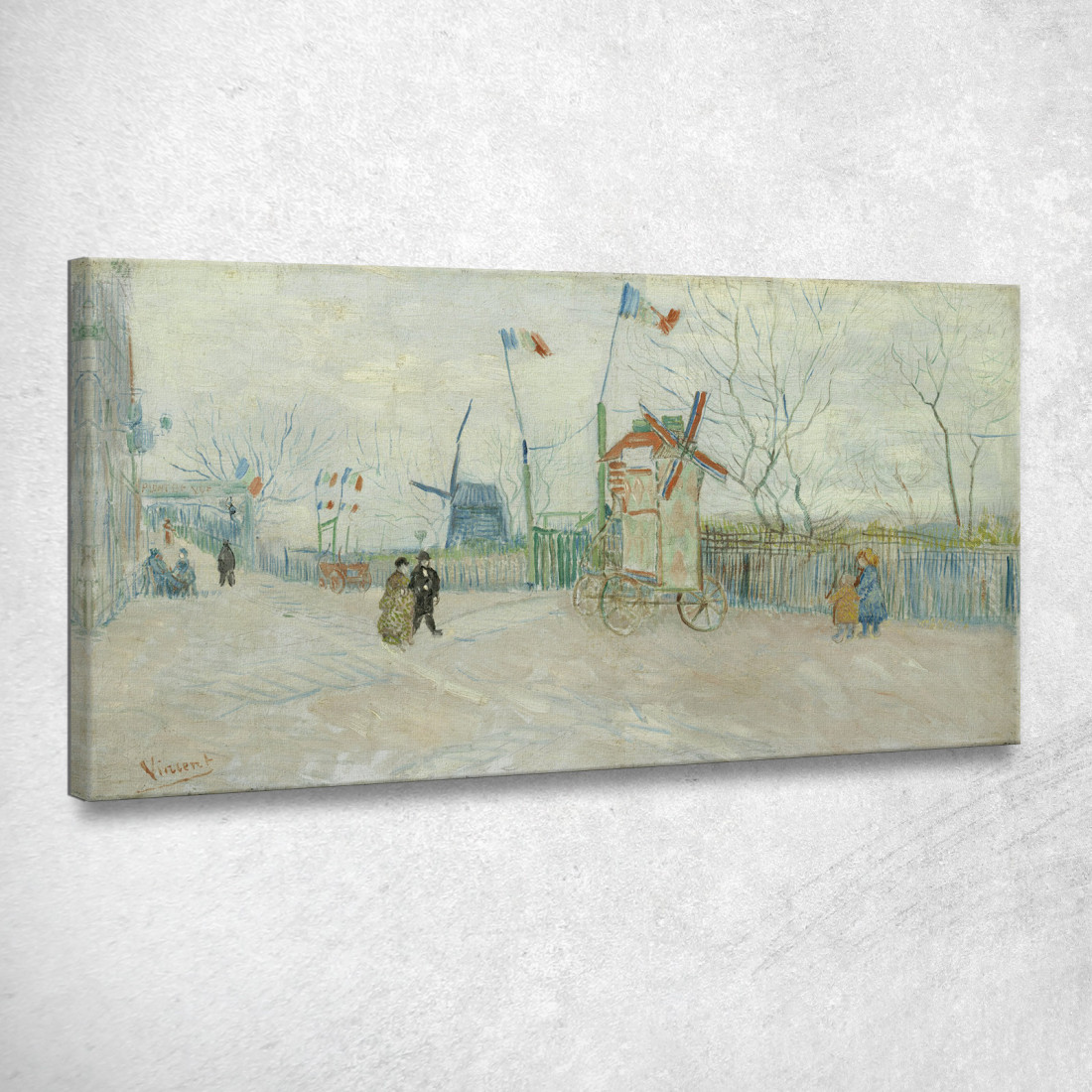 Impasse Des Deux Frères Vincent van Gogh vvg227 quadro stampato su tela