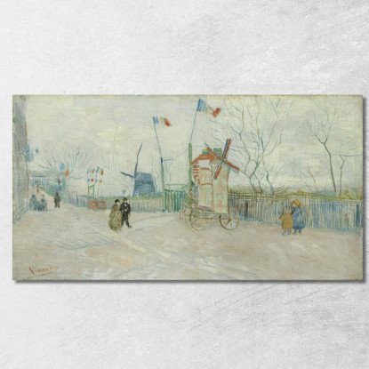 Impasse Des Deux Frères Vincent van Gogh vvg227 quadro stampato su tela