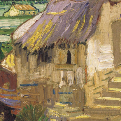 La Casa Di La Crau Il Vecchio Mulino Vincent van Gogh vvg229 quadro stampato su tela