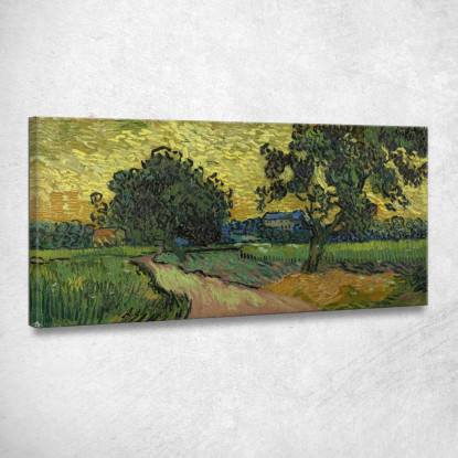 Paesaggio Al Crepuscolo Vincent van Gogh vvg233 quadro stampato su tela