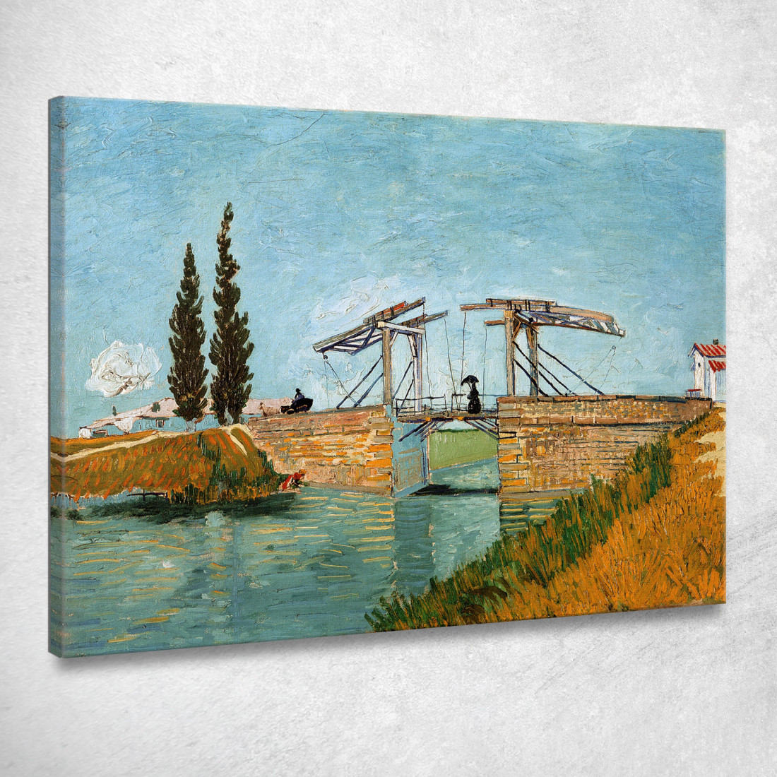 Ponte Langlois Ad Arles Vincent van Gogh vvg236 quadro stampato su tela Ponte Langlois Ad Arles Vincent van Gogh vvg236 quadro stampato su tela