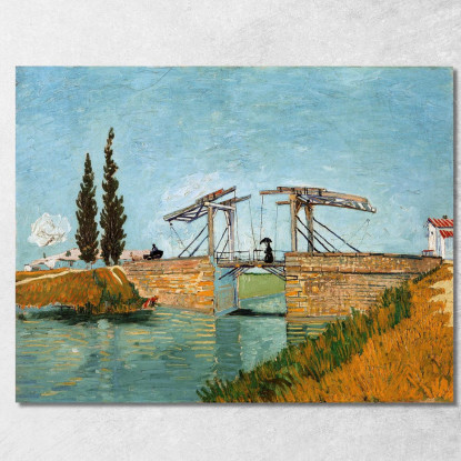 Ponte Langlois Ad Arles Vincent van Gogh vvg236 quadro stampato su tela