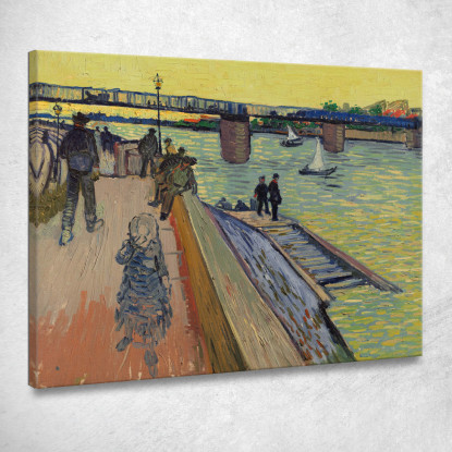 Il Ponte Della Trinquetaille Vincent van Gogh vvg238 quadro stampato su tela