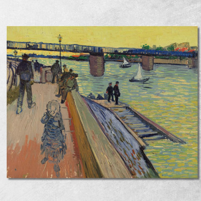 Il Ponte Della Trinquetaille Vincent van Gogh vvg238 quadro stampato su tela