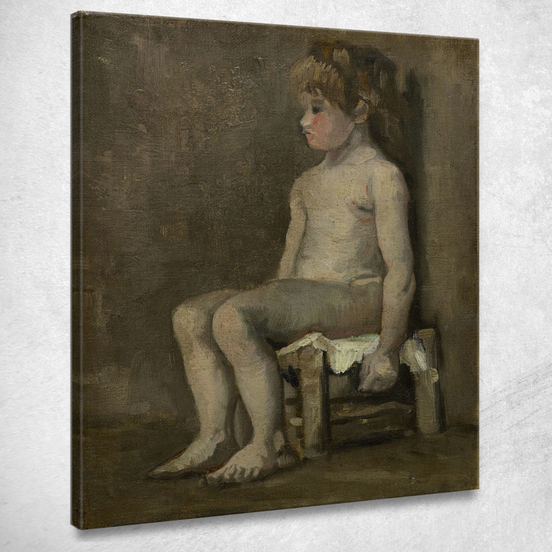 Ragazza Nuda Seduta Vincent van Gogh vvg244 quadro stampato su tela Ragazza Nuda Seduta Vincent van Gogh vvg244 quadro stampato su tela