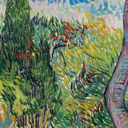 Parco Dell'Ospedale Saint-Paul Vincent van Gogh vvg252 quadro stampato su tela