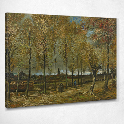 Pioppi Vicino A Nuenen Vincent van Gogh vvg259 quadro stampato su tela