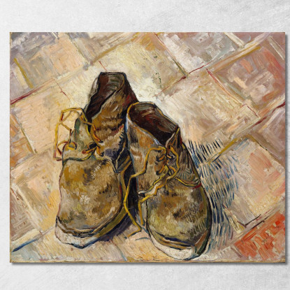 Scarpe Vincent van Gogh vvg272 quadro stampato su tela