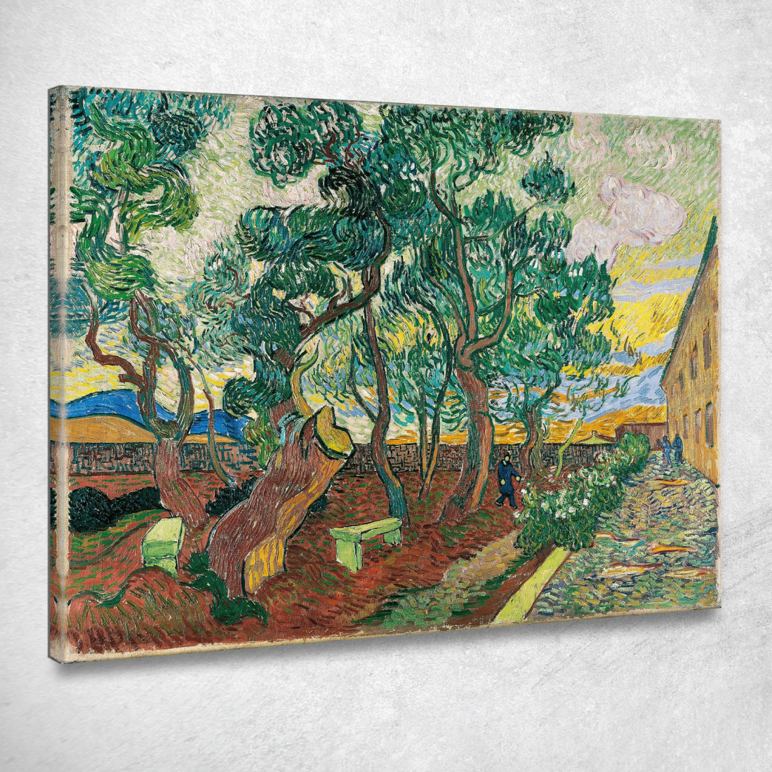 Il Giardino Dell'Ospedale Saint-Paul Vincent van Gogh vvg286 quadro stampato su tela