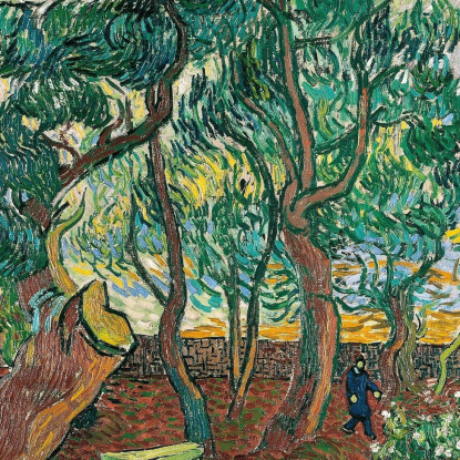 Il Giardino Dell'Ospedale Saint-Paul Vincent van Gogh vvg286 quadro stampato su tela