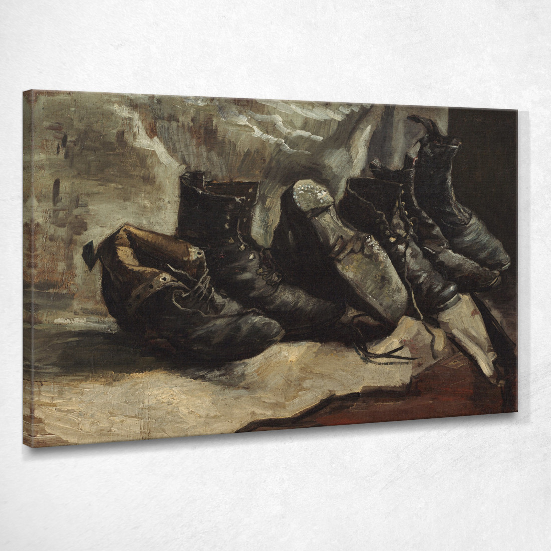 Tre Paia Di Scarpe Vincent van Gogh vvg301 quadro stampato su tela Tre Paia Di Scarpe Vincent van Gogh vvg301 quadro stampato su tela