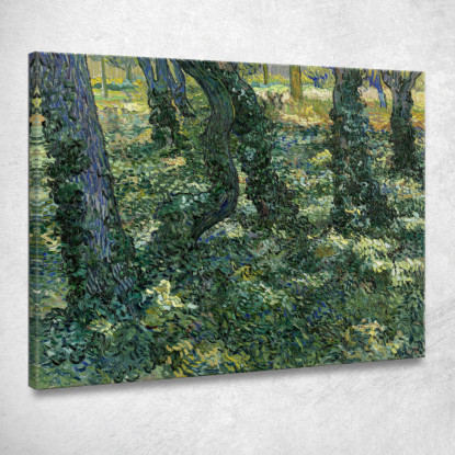 Sottobosco Vincent van Gogh vvg307 quadro stampato su tela