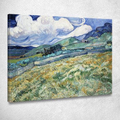 Paesaggio Di Saint-Rémy 1889 Vincent van Gogh vvg308 quadro stampato su tela