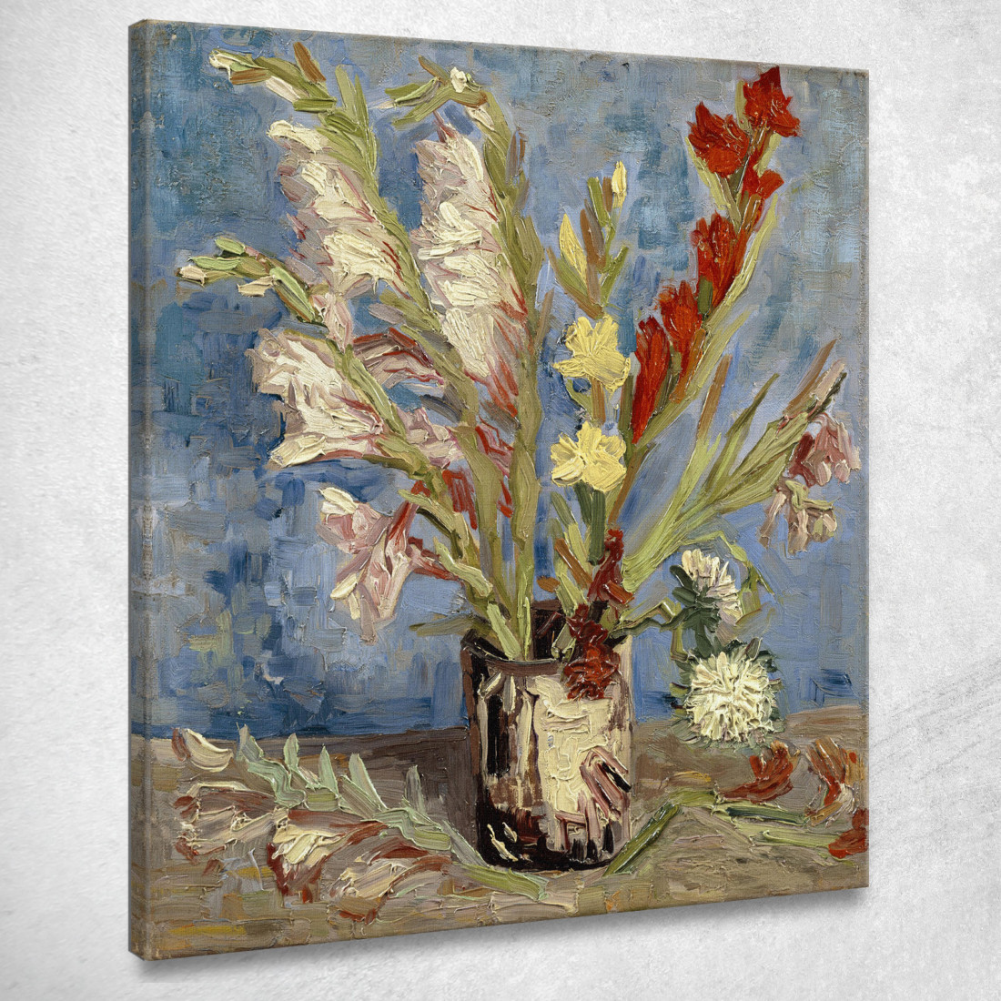 Vaso Con Gladioli E Astri Cinesi Vincent van Gogh vvg309 quadro stampato su tela