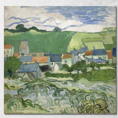 Veduta Di Auvers Vincent van Gogh vvg312 quadro stampato su tela