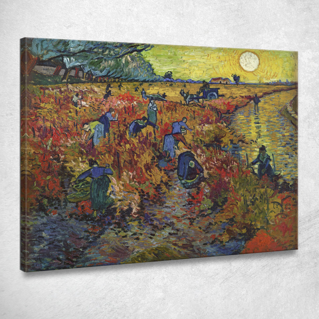 La Vigna Rossa Vincent van Gogh vvg331 quadro stampato su tela La Vigna Rossa Vincent van Gogh vvg331 quadro stampato su tela