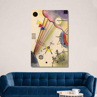 Cancella Connessione Cancella Connessione Wassily Kandinsky wk47 quadro stampato su tela