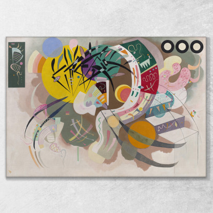 Curva Dominante 1936 Wassily Kandinsky wk50 quadro stampato su tela