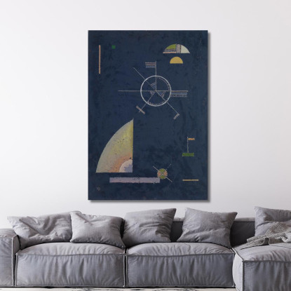 Grigio Opaco Wassily Kandinsky wk53 quadro stampato su tela