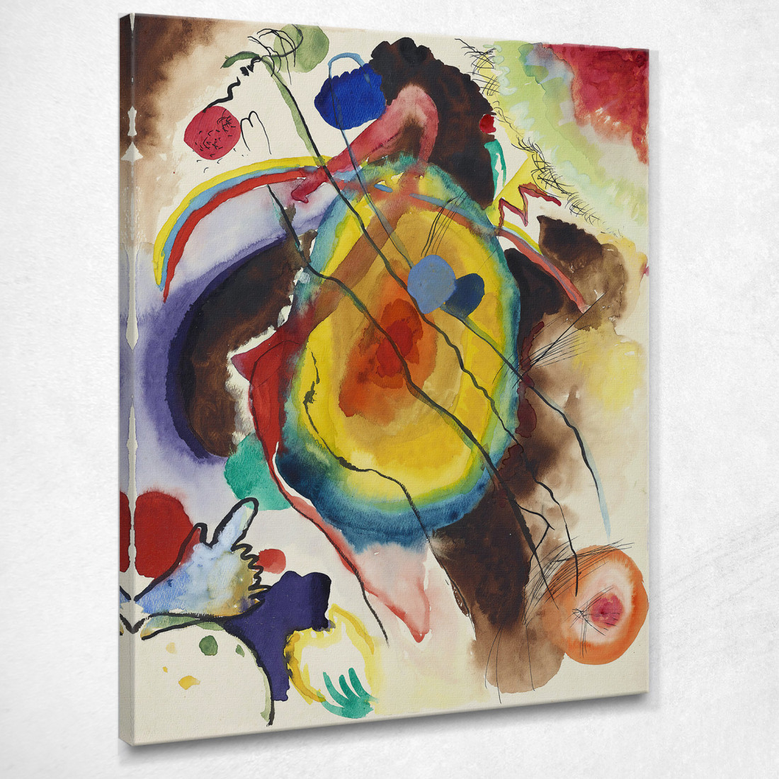 Progetto Per Un Murale Per Edwin R. Campbell Wassily Kandinsky wk60 quadro stampato su tela