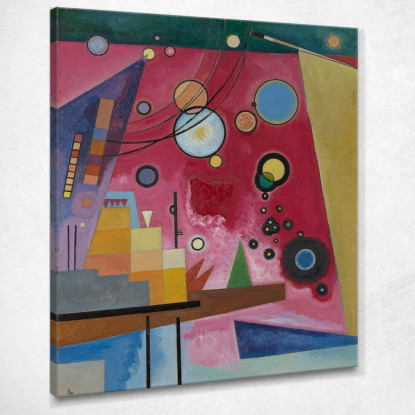 Rosso Pesante 1924 Wassily Kandinsky wk73 quadro stampato su tela