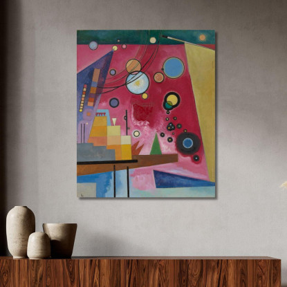 Rosso Pesante 1924 Wassily Kandinsky wk73 quadro stampato su tela