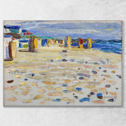 Sedie Da Spiaggia Olandesi Wassily Kandinsky wk74 quadro stampato su tela