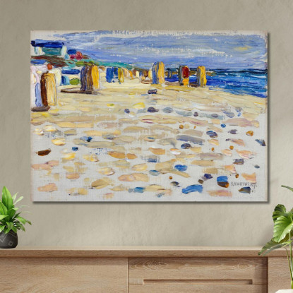 Sedie Da Spiaggia Olandesi Wassily Kandinsky wk74 quadro stampato su tela