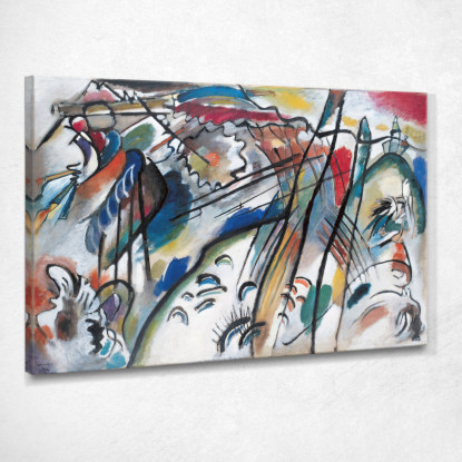 Improvvisazione Versione 28 Secondi Wassily Kandinsky wk87 quadro stampato su tela