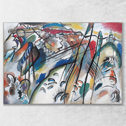 Improvvisazione Versione 28 Secondi Wassily Kandinsky wk87 quadro stampato su tela