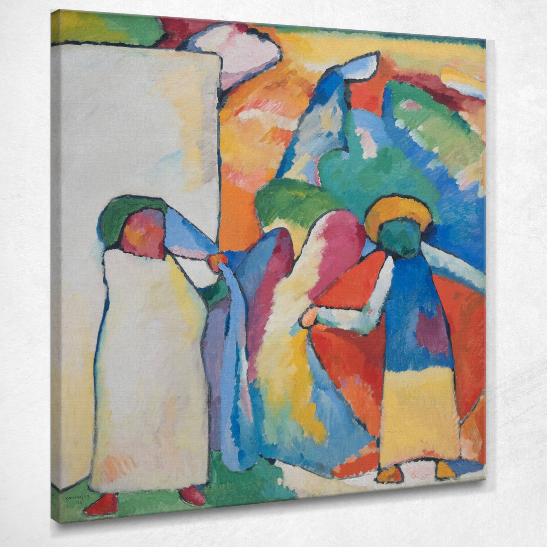 Improvvisazione 6 Africana Wassily Kandinsky wk91 quadro stampato su tela Improvvisazione 6 Africana Wassily Kandinsky wk91 quadro stampato su tela